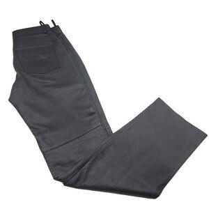 Vintage Winlit‎ Genuine Soft Leather Pants Flat Front Straight Leg Womens Sz 6